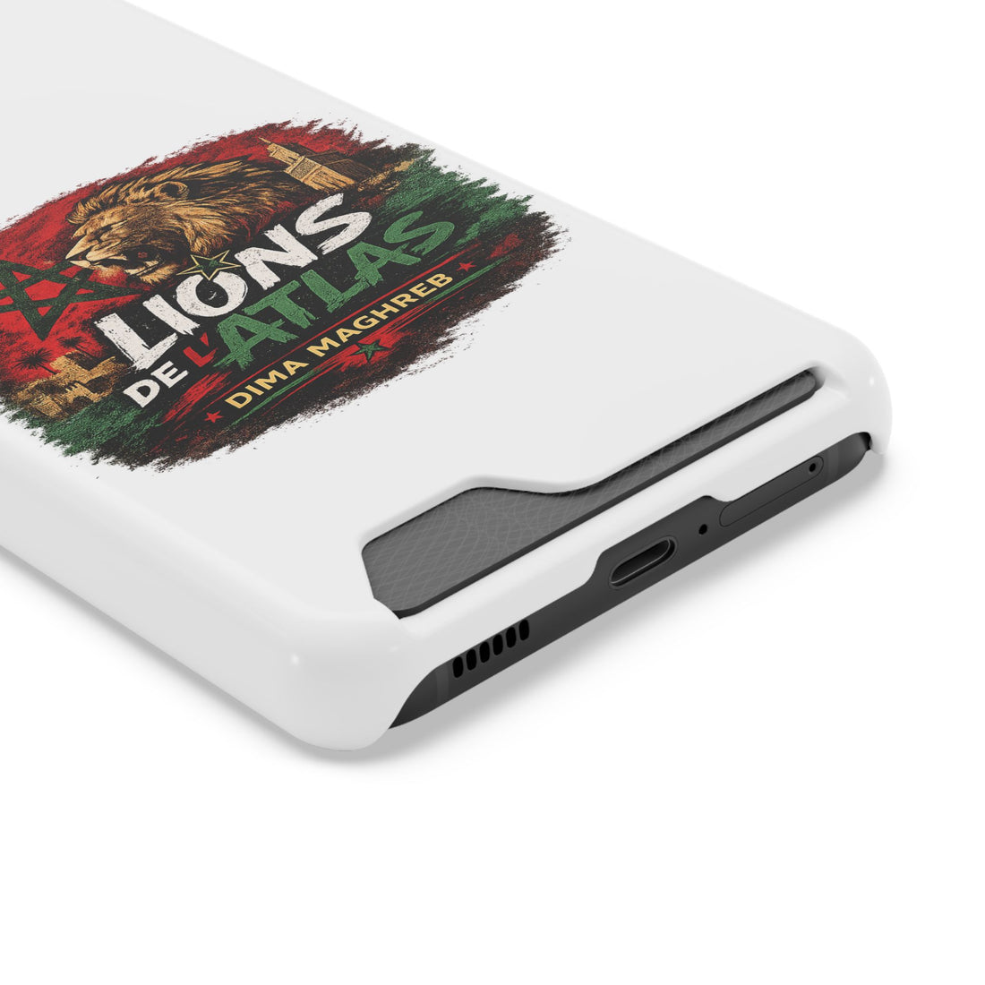Coque Lions de l'Atlas avec porte-cartes 🇲🇦