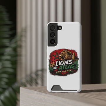 Coque Lions de l'Atlas avec porte-cartes 🇲🇦