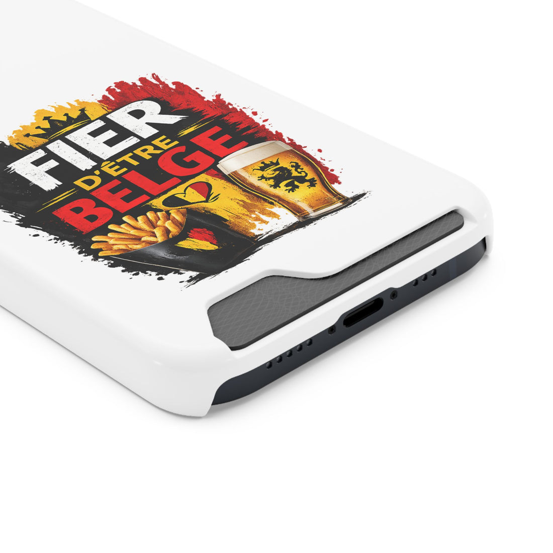 Coque Fier d'être Belge avec porte-cartes 🇧🇪
