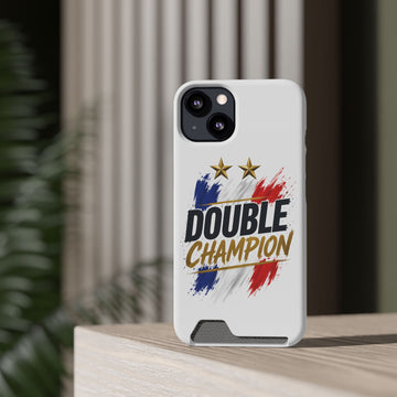 Coque Double Champion avec porte-cartes 🇫🇷